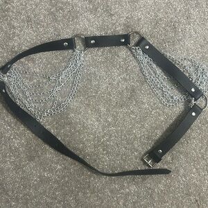 Punk - goth belt - fun nice on wear on black jeans or skirts - size small